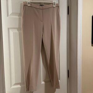 Theory Cream Straight Leg Pants